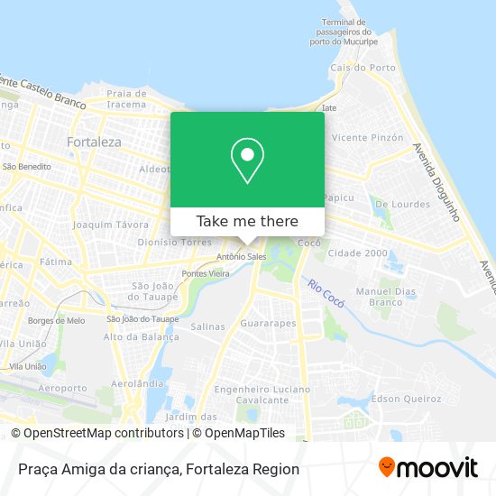 Praça Amiga da criança map