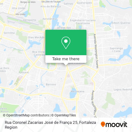 Rua Coronel Zacarias José de França 25 map