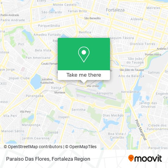 Paraíso Das Flores map