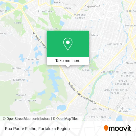 Rua Padre Fialho map