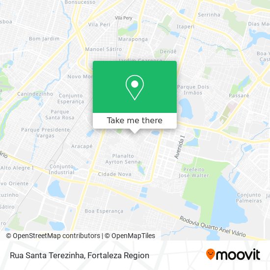 Rua Santa Terezinha map