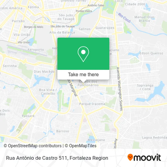 Rua Antônio de Castro 511 map