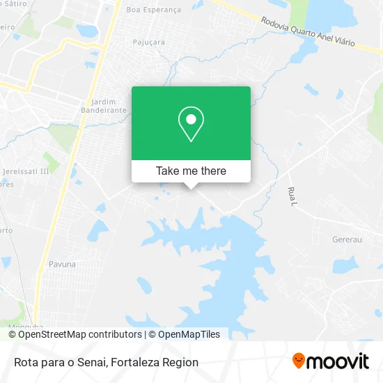 Rota para o Senai map