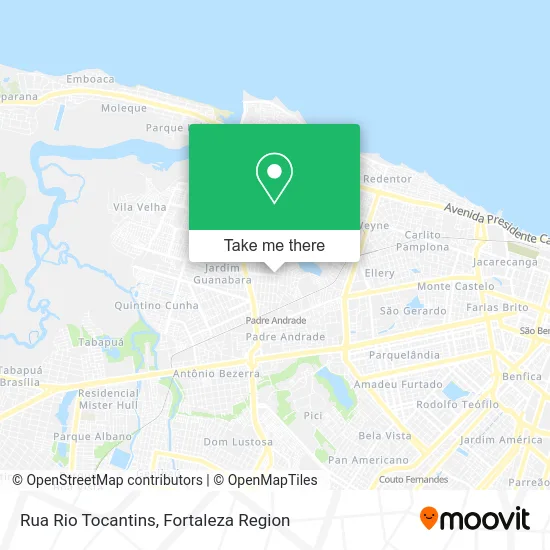 Rua Rio Tocantins map