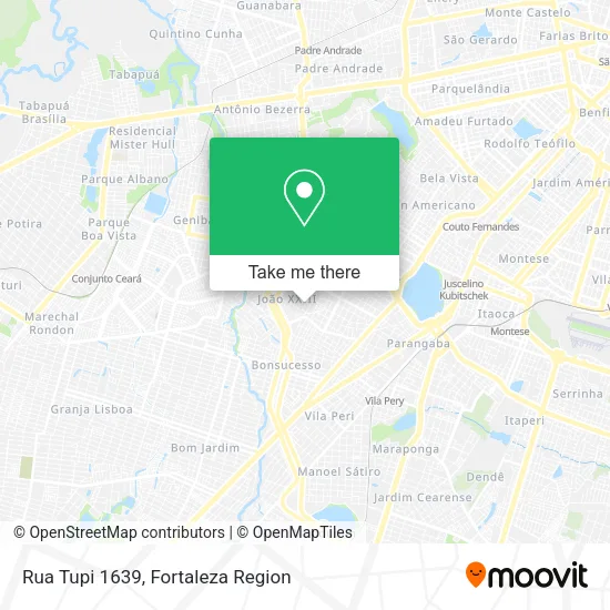 Rua Tupi 1639 map