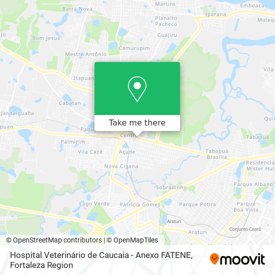 Hospital Veterinário de Caucaia - Anexo FATENE map