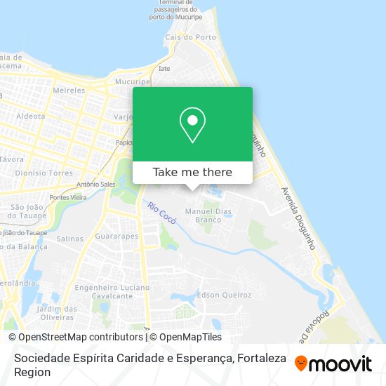 Sociedade Espírita Caridade e Esperança map