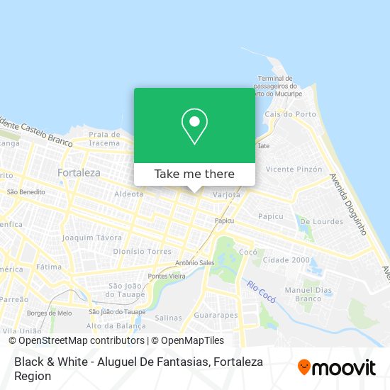 Black & White - Aluguel De Fantasias map