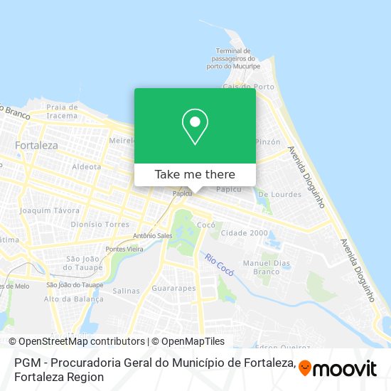 PGM - Procuradoria Geral do Município de Fortaleza map