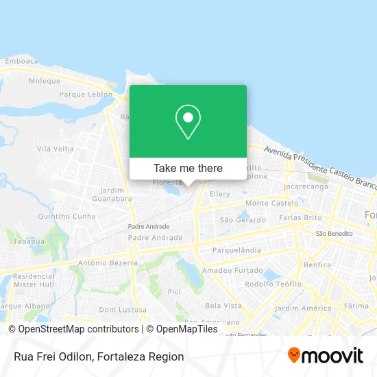 Rua Frei Odilon map