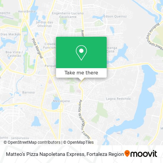 Matteo's Pizza Napoletana Express map