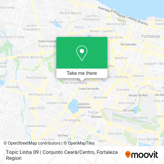 Topic Linha 09 | Conjunto Ceará / Centro map