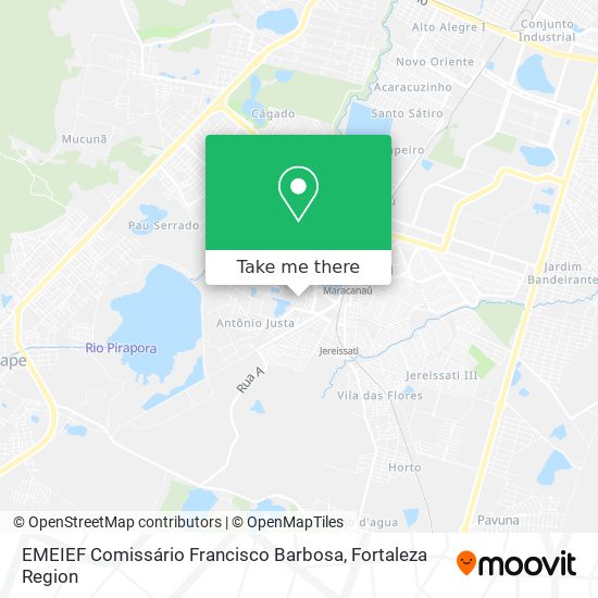 EMEIEF Comissário Francisco Barbosa map