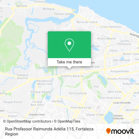 Rua Professor Raimunda Adélia 115 map