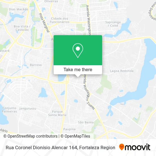 Rua Coronel Dionísio Alencar 164 map