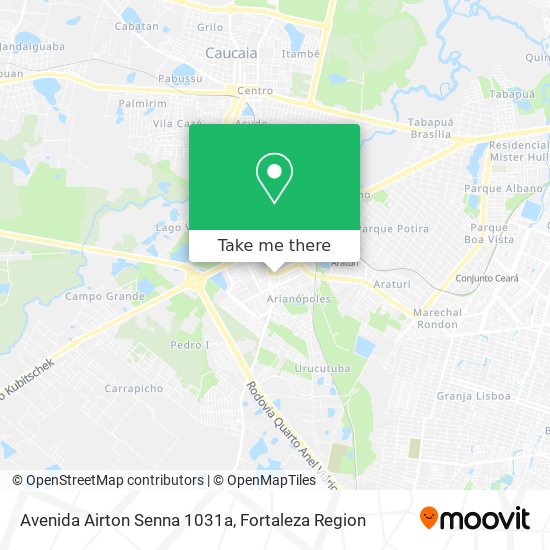 Mapa Avenida Airton Senna 1031a