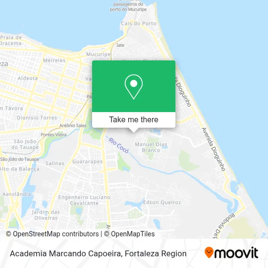 Academia Marcando Capoeira map