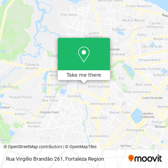Rua Virgílio Brandão 261 map