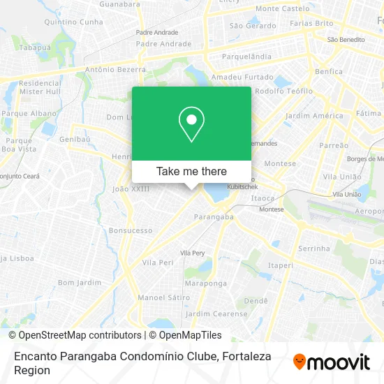 Encanto Parangaba Condomínio Clube map