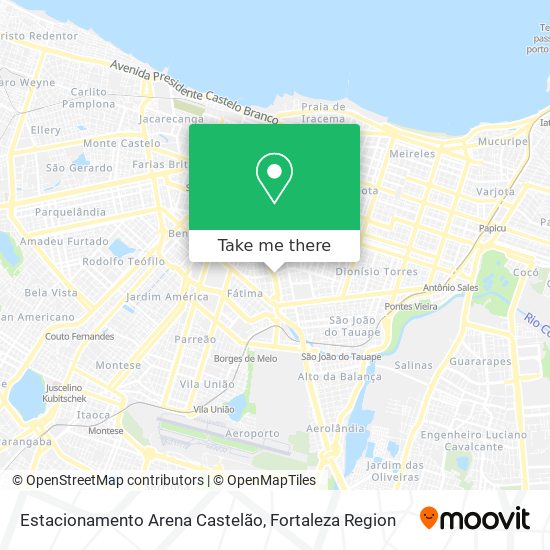 Mapa Estacionamento Arena Castelão