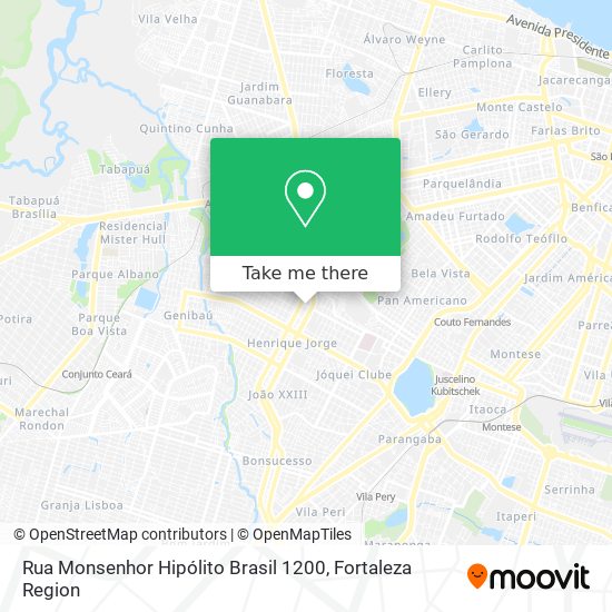 Rua Monsenhor Hipólito Brasil 1200 map