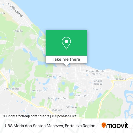 UBS Maria dos Santos Menezes map
