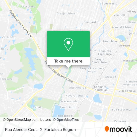 Rua Alencar César 2 map