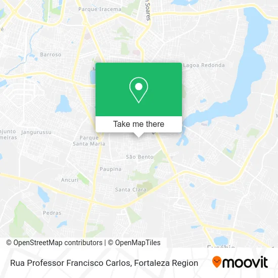 Rua Professor Francisco Carlos map