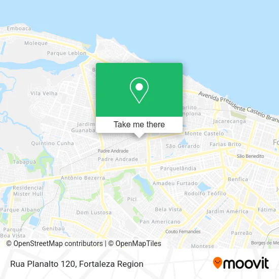 Rua Planalto 120 map
