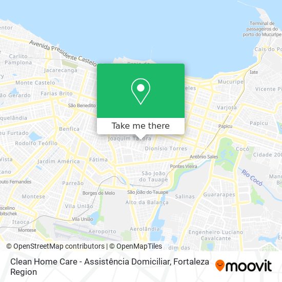Clean Home Care - Assistência Domiciliar map