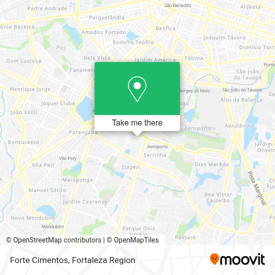 Forte Cimentos map