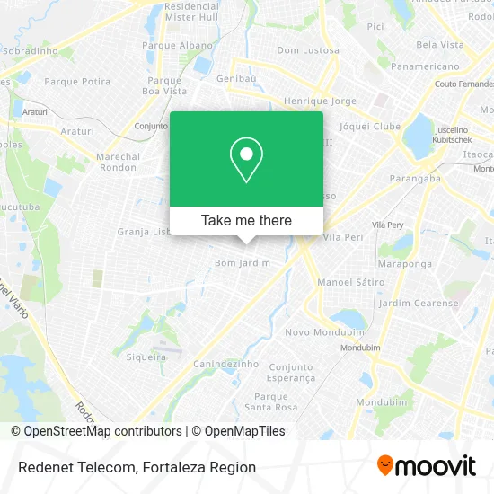 Redenet Telecom map