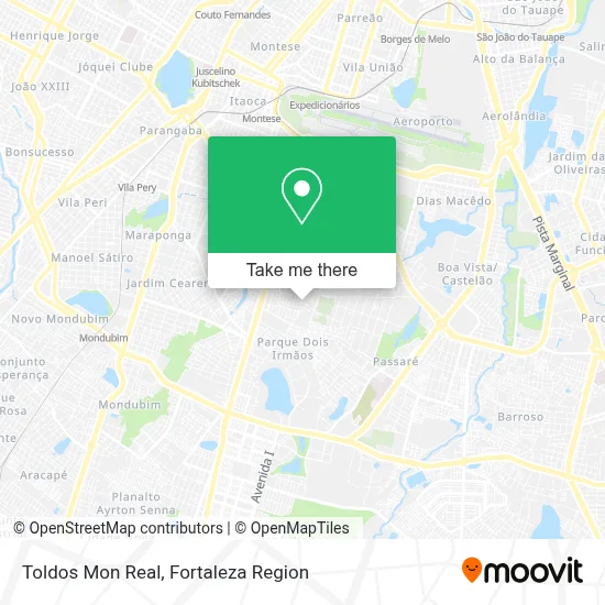 Toldos Mon Real map