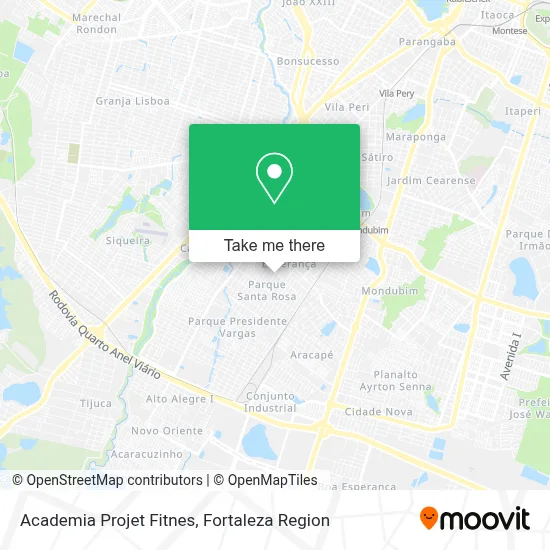 Academia Projet Fitnes map