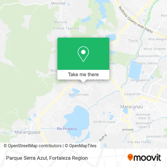 Parque Serra Azul map