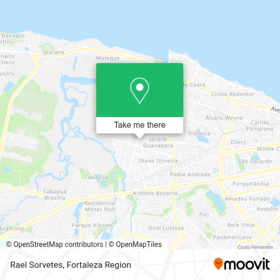 Rael Sorvetes map