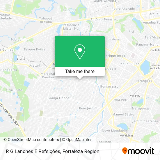 R G Lanches E Refeições map