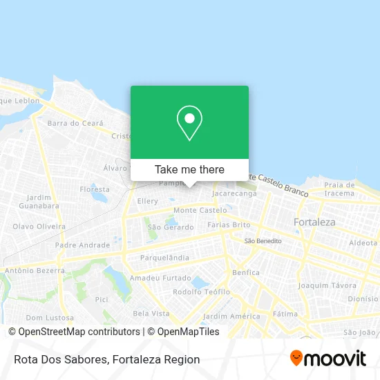 Rota Dos Sabores map
