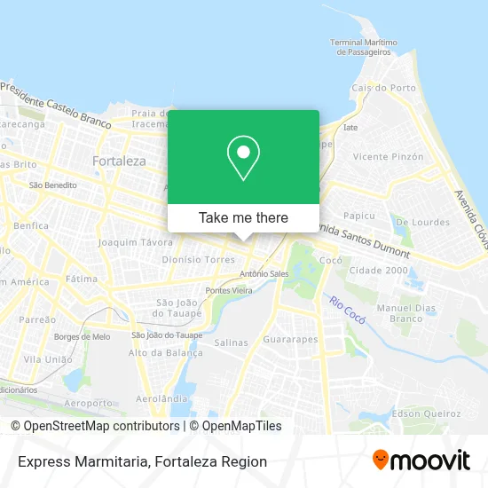 Express Marmitaria map
