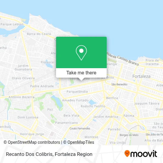 Recanto Dos Colibris map