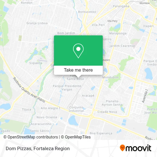 Dom Pizzas map