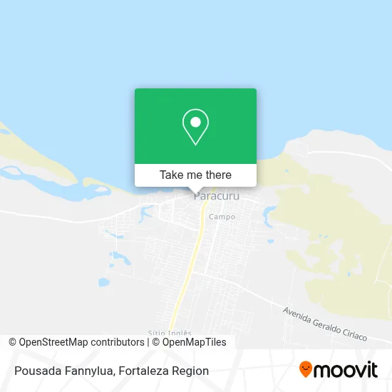Pousada Fannylua map