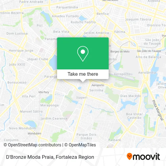 D'Bronze Moda Praia map