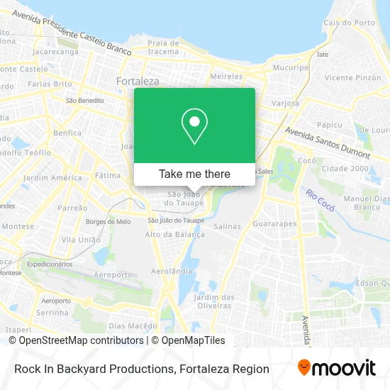 Rock In Backyard Productions map