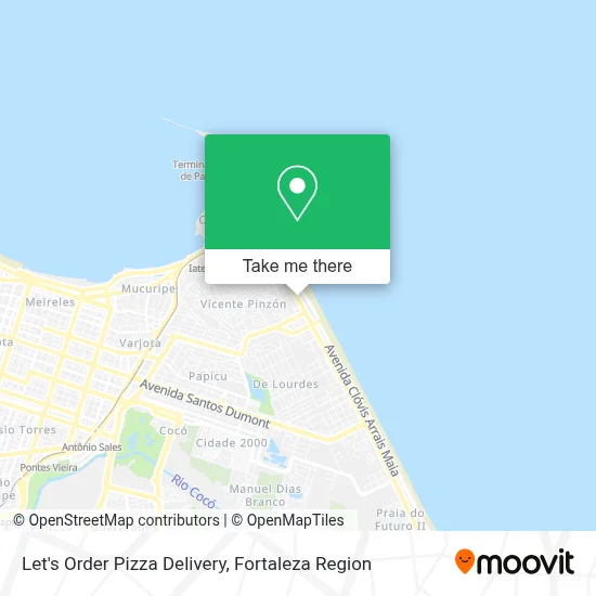 Let's Order Pizza Delivery map