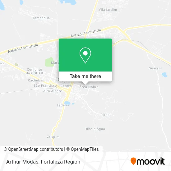 Arthur Modas map