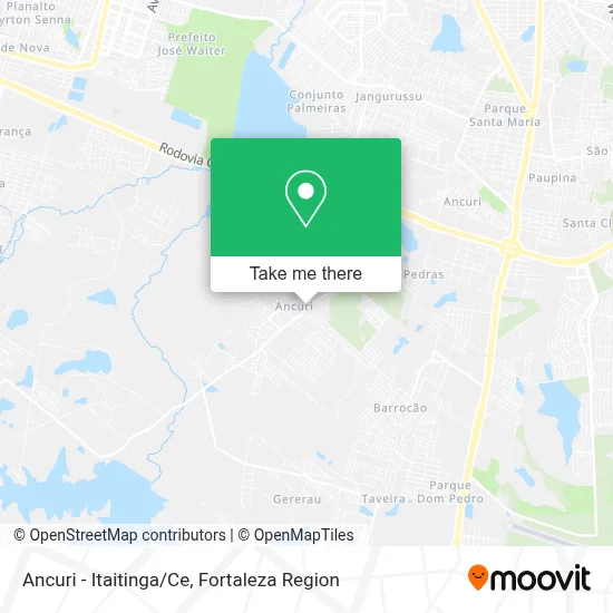 Ancuri - Itaitinga/Ce map