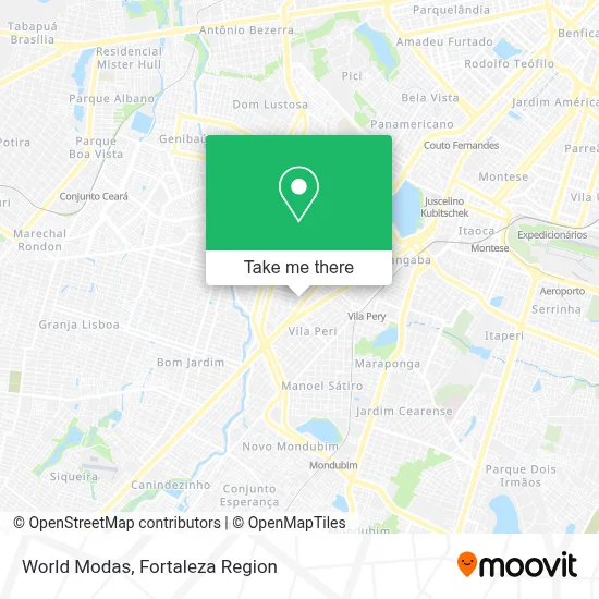 World Modas map