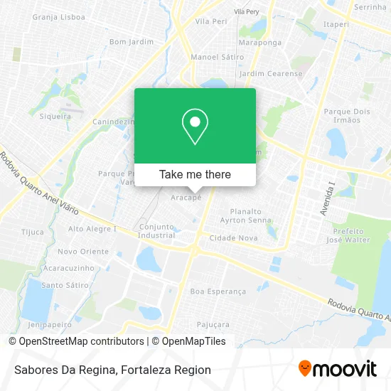 Sabores Da Regina map