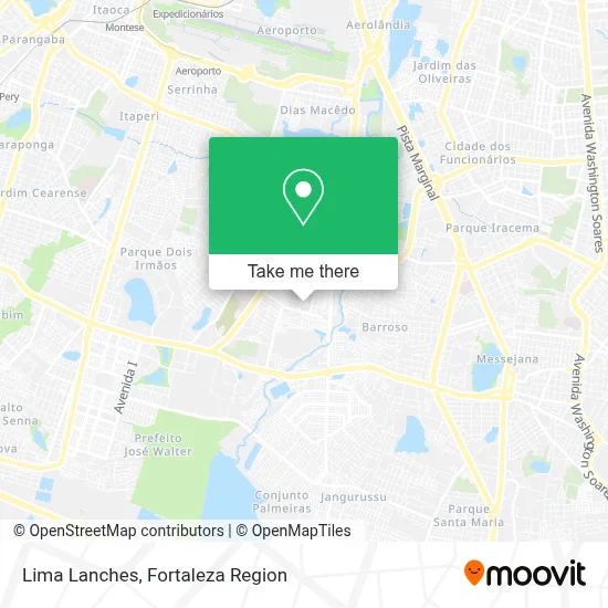 Lima Lanches map